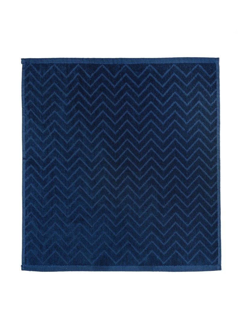 ATEN Homeware Pure Cotton Kitchen Hand Towels – Stylish Pack of 3 – 50 x 50 cm – Highly Absorbent & Super Soft Kitchen Towels for Drying Hands & Surfaces, Lint-Free & Durable, Made in Egypt (Navy blue) - Image 4